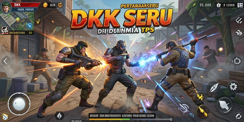 Gameplay DKK yang mendebarkan di medan tempur TPS.