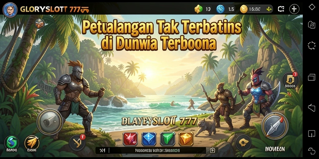 Tampilan gameplay GLORYSLOT777 dalam dunia terbuka yang menakjubkan.
