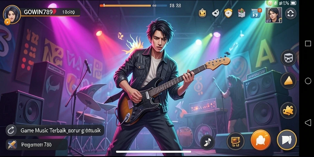 Screenshot GOWIN789 menampilkan gameplay menyanyi yang seru.